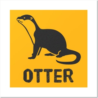 Otter (Graphic) Posters and Art